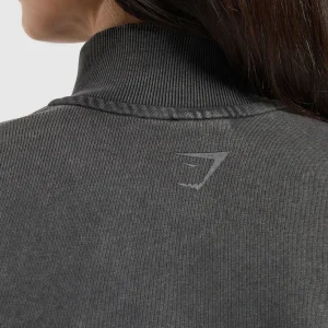 Outlet Gymshark Whitney 1/4 Zip Black