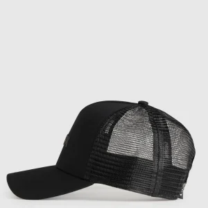 Sale Gymshark Wordmark Trucker Cap Black