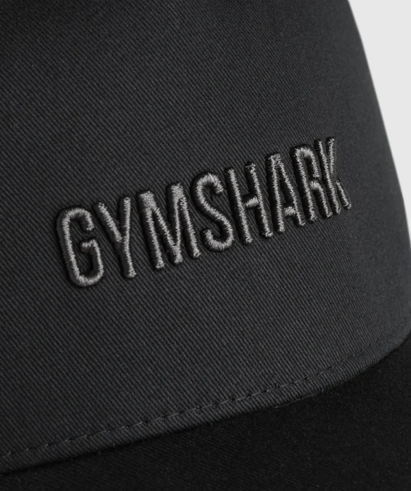 Sale Gymshark Wordmark Trucker Cap Black