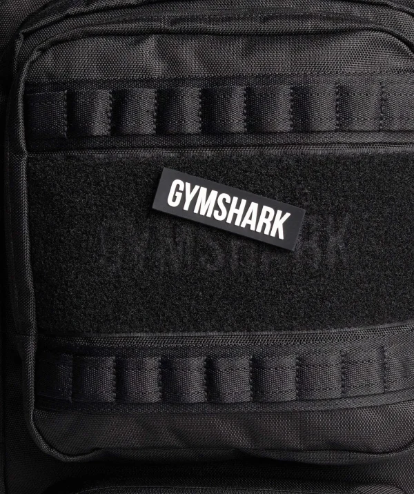 Outlet Gymshark Wordmark Velcro Patch Black