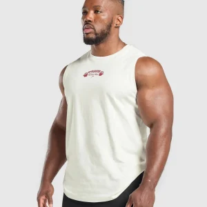 Outlet Gymshark Workout Gear Tank SoftWhite