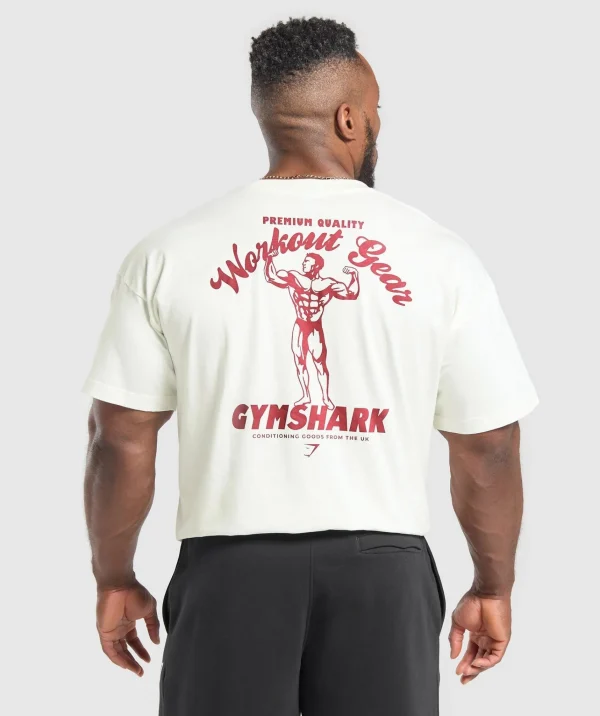 Best Gymshark Workout Gear T-Shirt SoftWhite