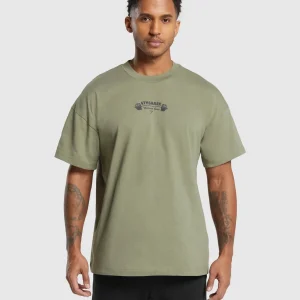 New Gymshark Workout Gear T-Shirt UtilityGreen