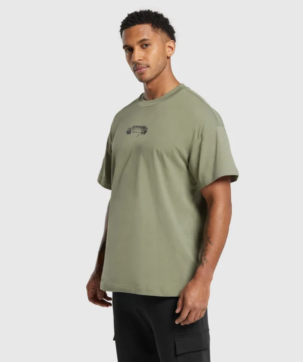 New Gymshark Workout Gear T-Shirt UtilityGreen