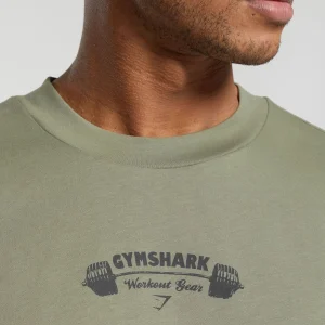 New Gymshark Workout Gear T-Shirt UtilityGreen