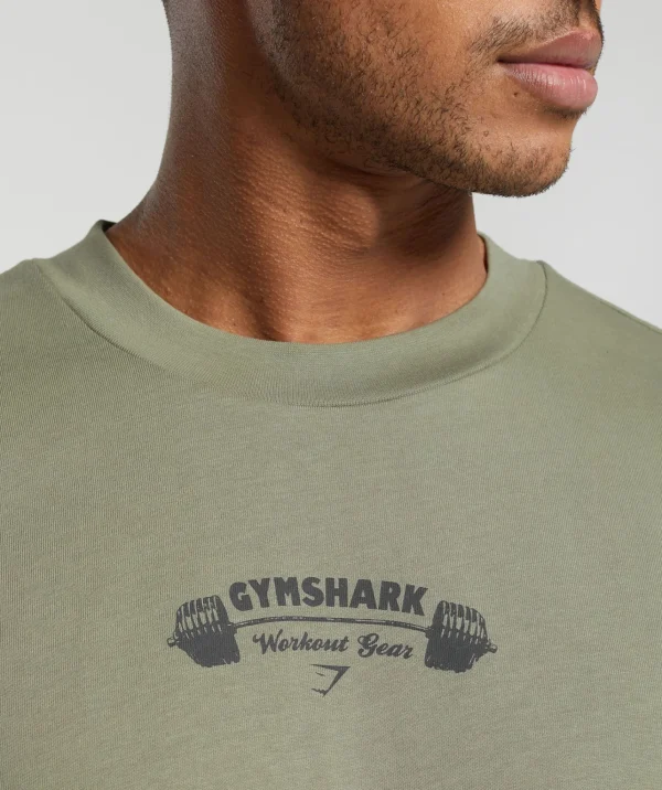 New Gymshark Workout Gear T-Shirt UtilityGreen