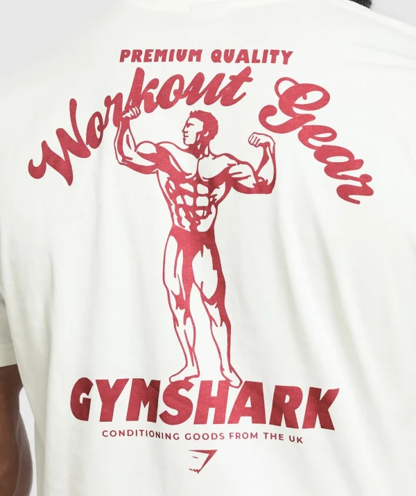 Best Gymshark Workout Gear T-Shirt SoftWhite