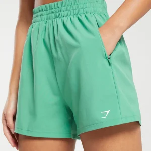 Outlet Gymshark Woven Pocket Shorts LagoonGreen