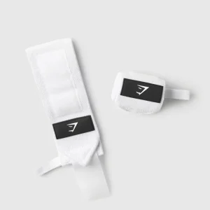 Fashion Gymshark Wrist Straps White