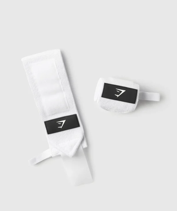 Fashion Gymshark Wrist Straps White