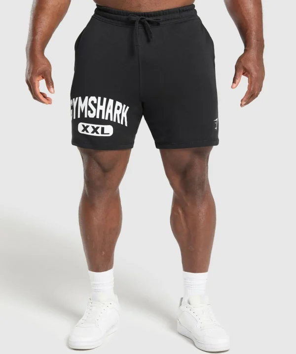 New Gymshark XXL Graphic Shorts Black