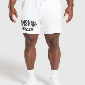 Sale Gymshark XXL Graphic Shorts White