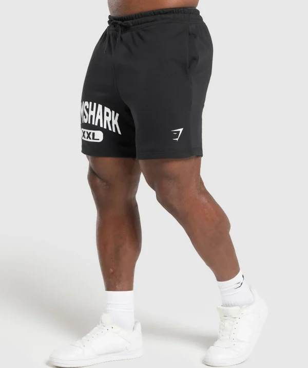 New Gymshark XXL Graphic Shorts Black