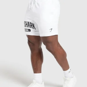 Sale Gymshark XXL Graphic Shorts White