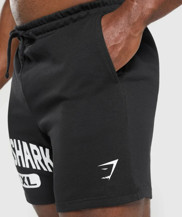 New Gymshark XXL Graphic Shorts Black