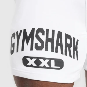 Sale Gymshark XXL Graphic Shorts White