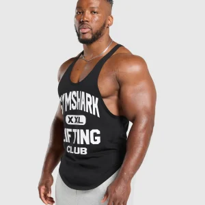 Outlet Gymshark XXL Graphic Stringer Black