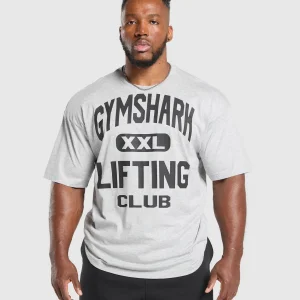 Sale Gymshark XXL Graphic T-Shirt LightGreyCoreMarl