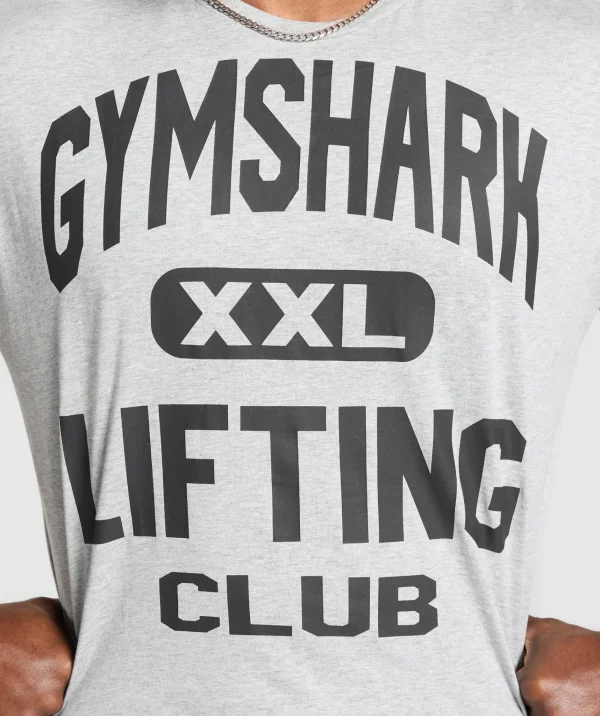 Sale Gymshark XXL Graphic T-Shirt LightGreyCoreMarl