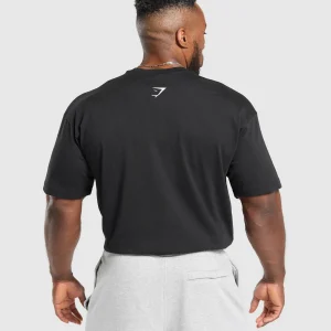 New Gymshark XXL Graphic T-Shirt Black