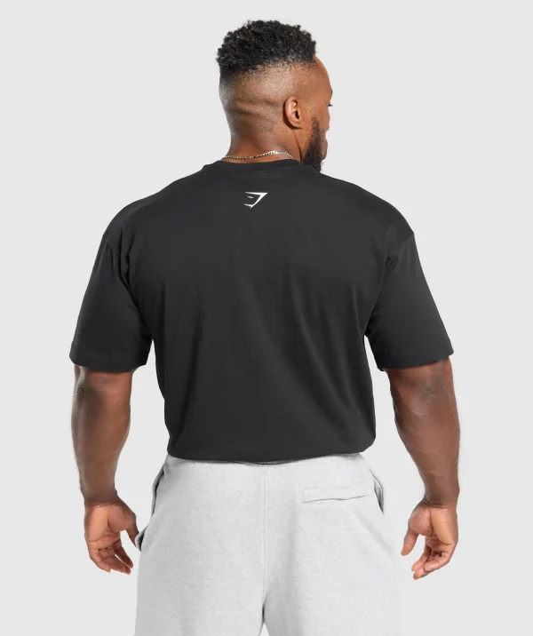 New Gymshark XXL Graphic T-Shirt Black