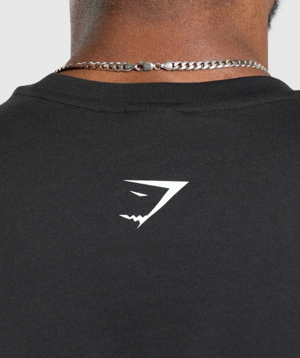 New Gymshark XXL Graphic T-Shirt Black