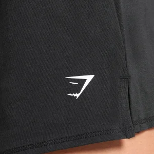 Outlet Gymshark Your Plate or Mine Cotton Shorts Black