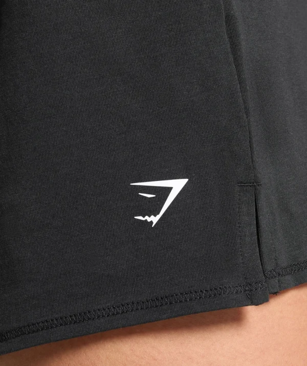 Outlet Gymshark Your Plate or Mine Cotton Shorts Black